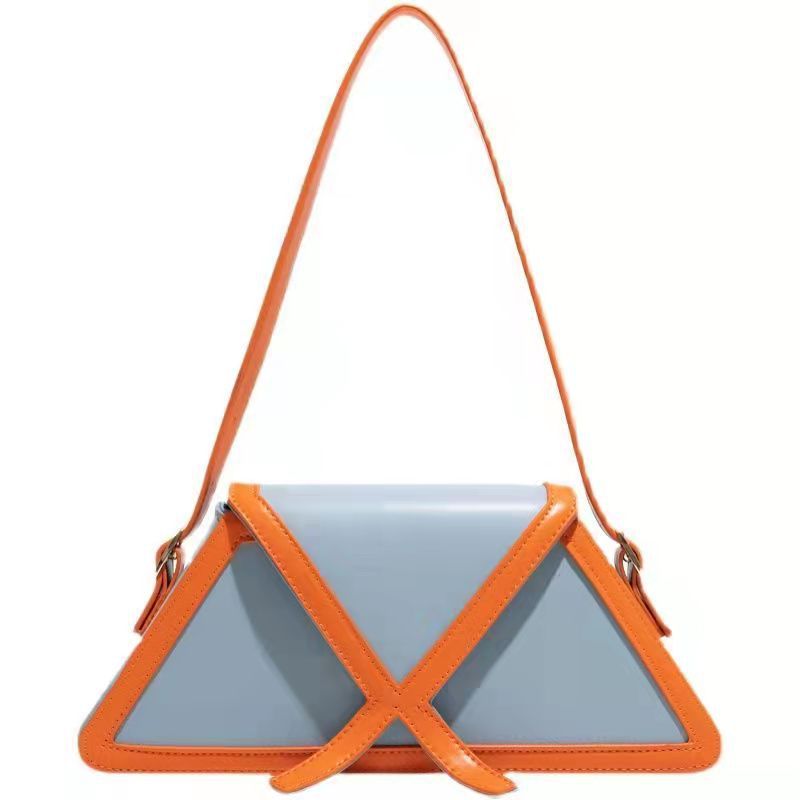 New fashionable minimalist bag with niche design, women's trendy single shoulder handbag, underarm bag