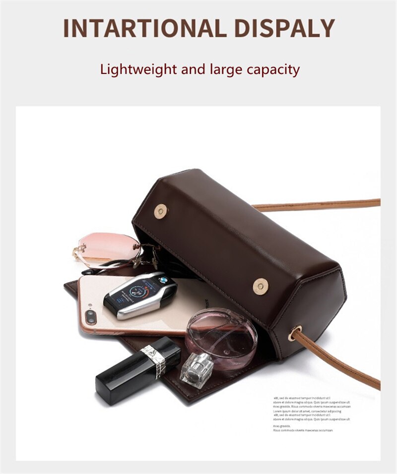 Cylinder Bag Autumn Winter Fashion All-Match Bag Shoulder Messenger Bag