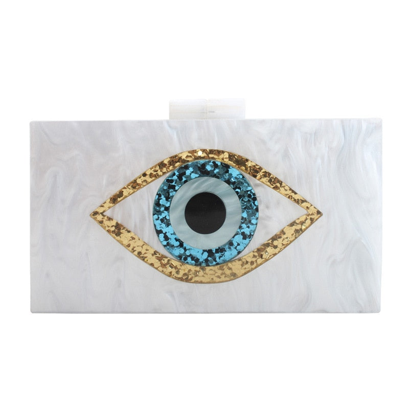 Eyes Evening Bag Clutch Lux