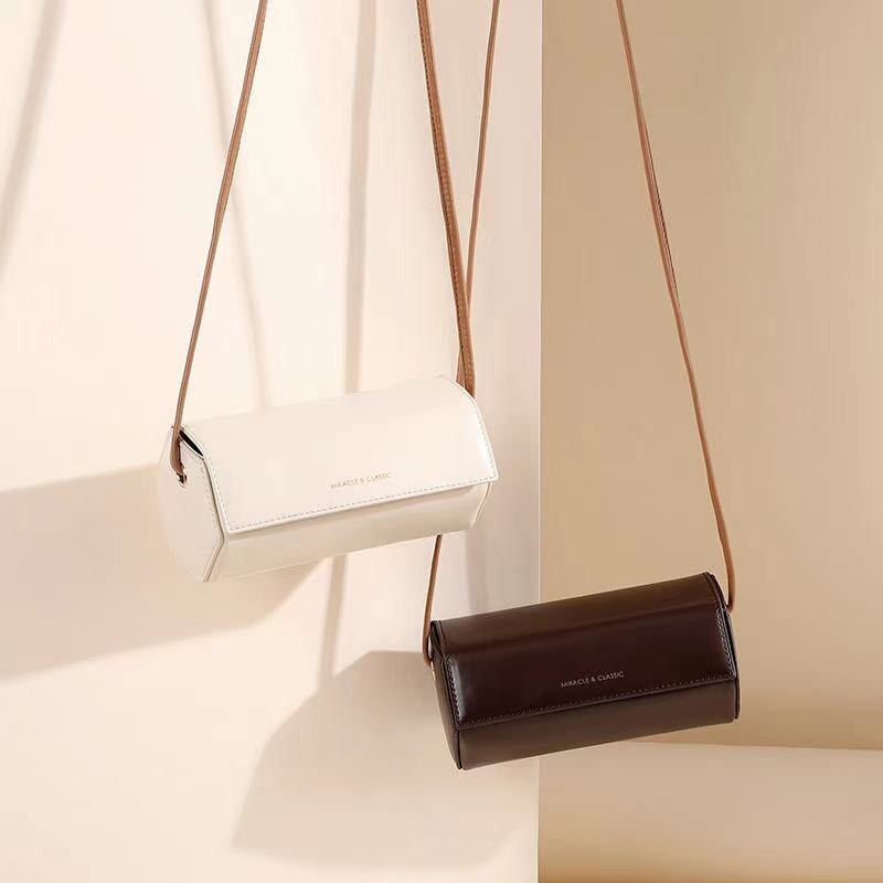 Cylinder Bag Autumn Winter Fashion All-Match Bag Shoulder Messenger Bag