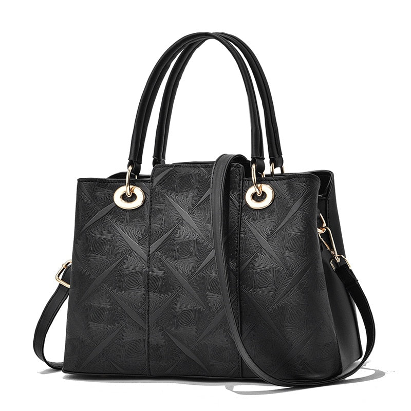 Newposs Women Bag Vintage Casual Tote Top-Handle Women Messenger Bags Shoulder student Handbag Purse Wallet Leather New