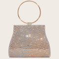 PU diamond bag magnetic buckle chain bag