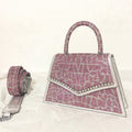 Messenger Diamond Bag Crocodile Pattern