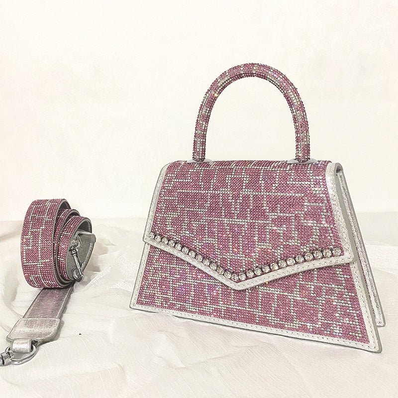 Messenger Diamond Bag Crocodile Pattern