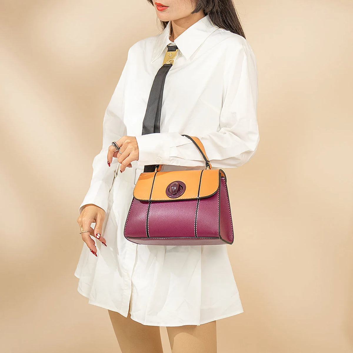 New Fashion Cross-Body Saddle Bag Niche High-End High-Quality Bags Foreign Trade Wholesale Women's Bag