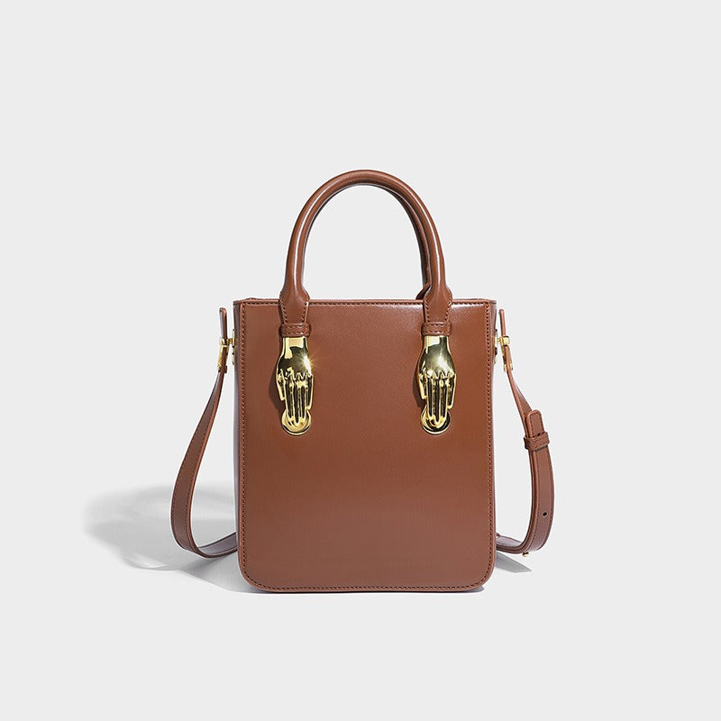 High end and niche designer, high-quality hand-held crossbody small square bag