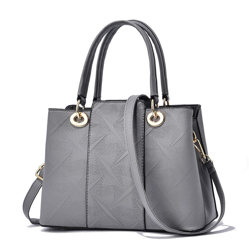 Newposs Women Bag Vintage Casual Tote Top-Handle Women Messenger Bags Shoulder student Handbag Purse Wallet Leather New