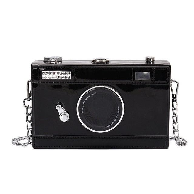 Fashion Camera Shape Clutch Shoulder Bag for Women 2019 luxury handbags Personalized Design Ladies Casual Messenger Bag Purse