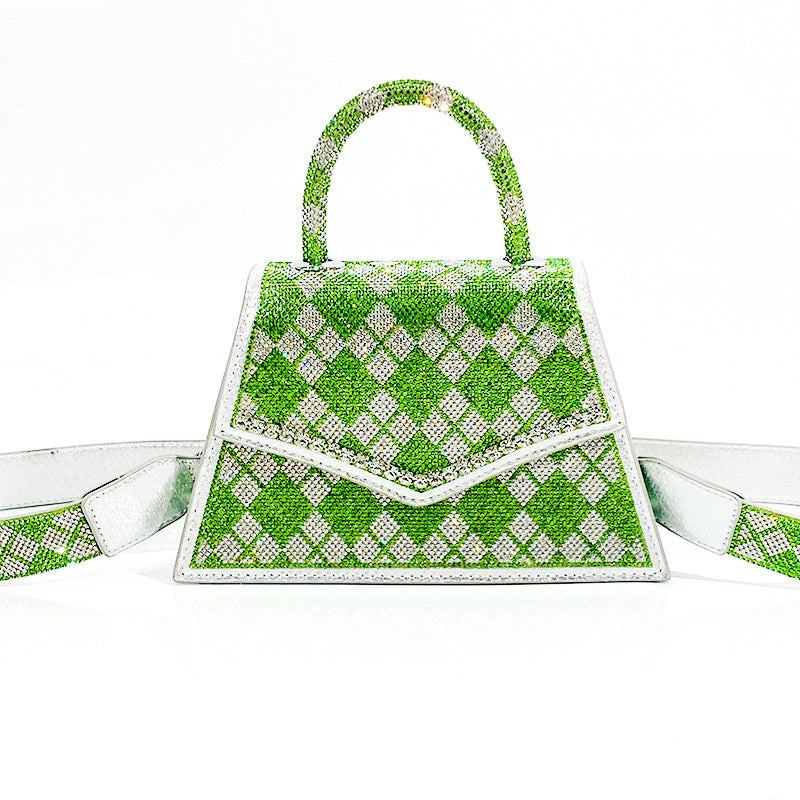 Messenger Diamond Bag Crocodile Pattern