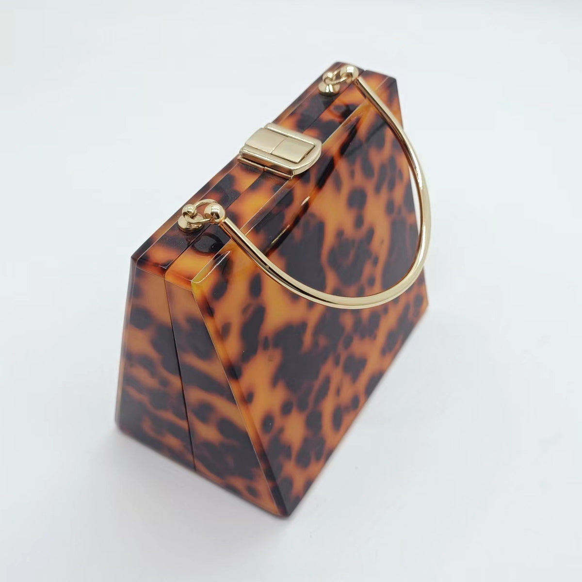 Luxury Leopard Women Evening Acrylic Clutch Bag