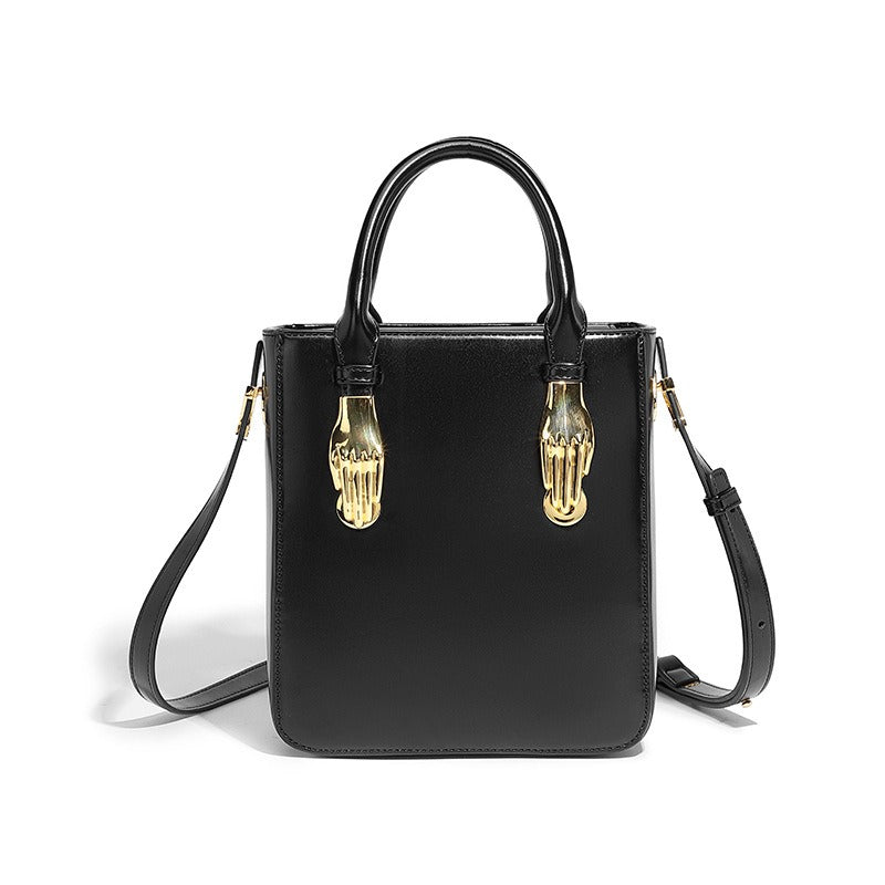 High end and niche designer, high-quality hand-held crossbody small square bag