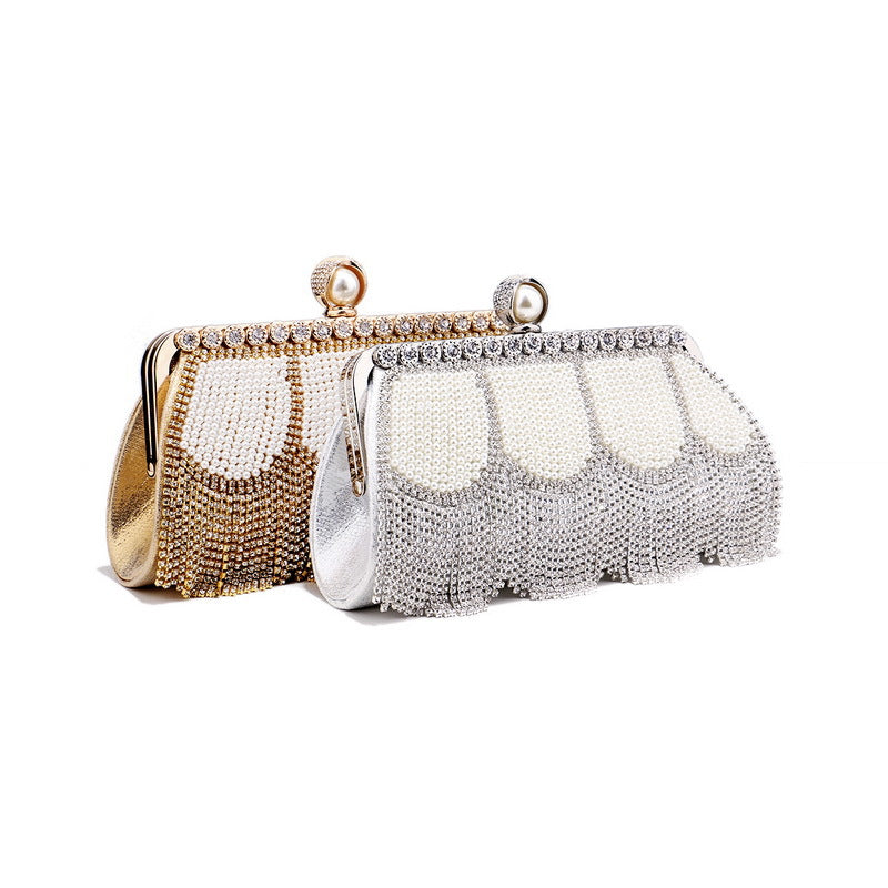 Fringed Evening Bag Ladies Bag Diamond