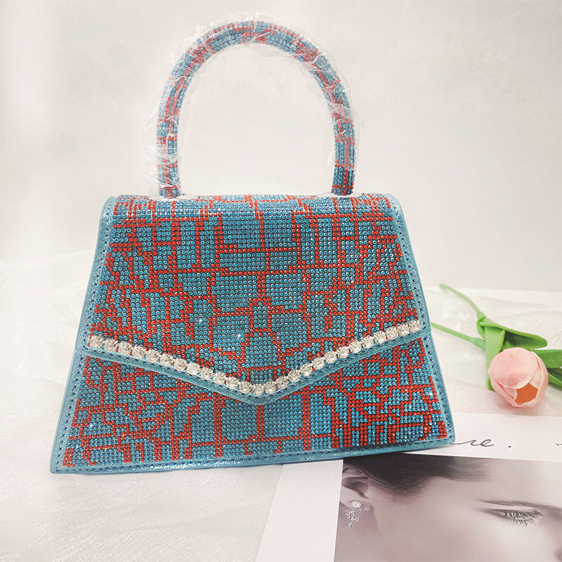 Messenger Diamond Bag Crocodile Pattern