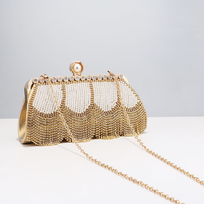 Fringed Evening Bag Ladies Bag Diamond