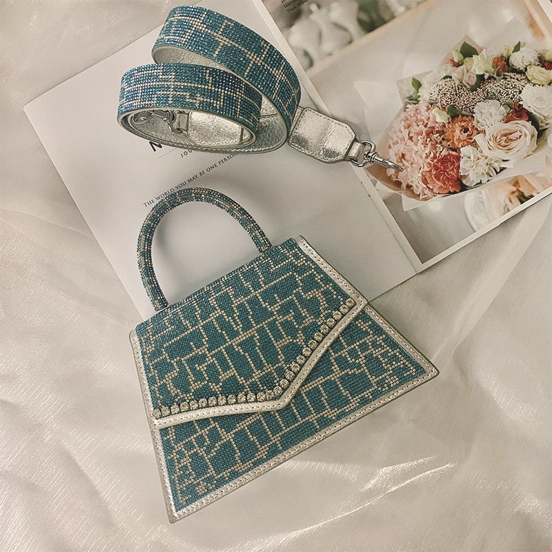 Messenger Diamond Bag Crocodile Pattern