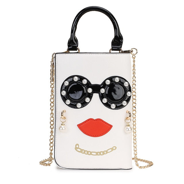 Woman Fashion Pattern Earrings Decorated Female Totes Ladies Shoulder Bag
