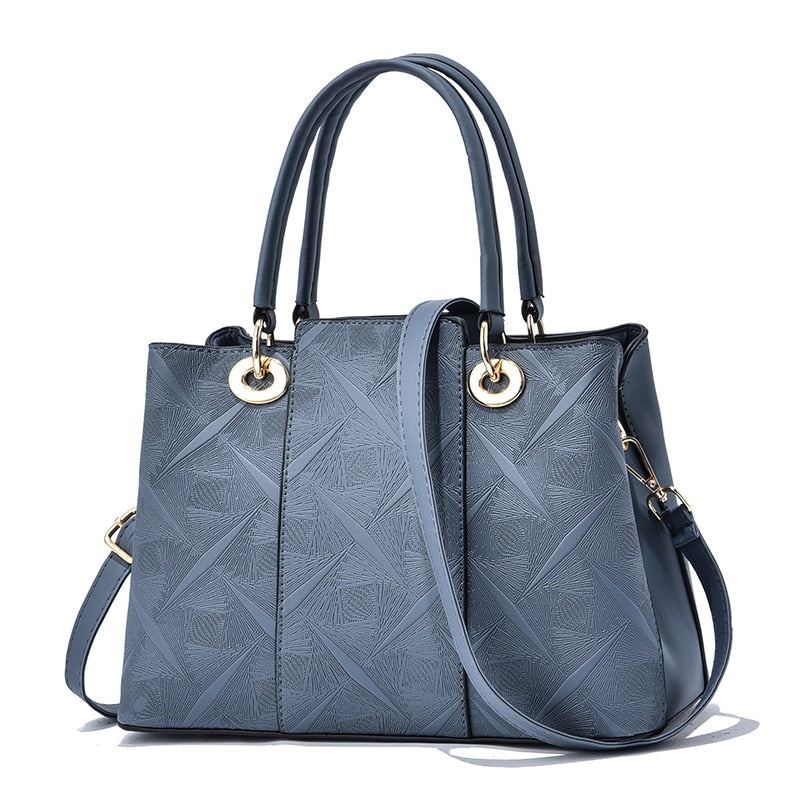 Newposs Women Bag Vintage Casual Tote Top-Handle Women Messenger Bags Shoulder student Handbag Purse Wallet Leather New
