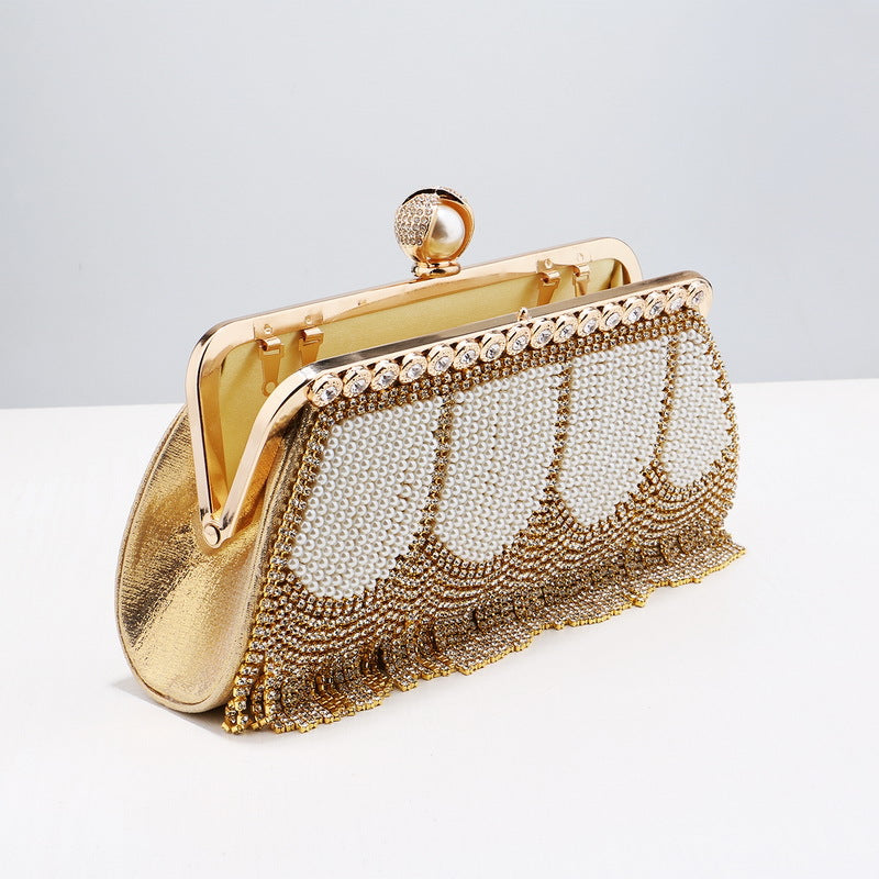 Fringed Evening Bag Ladies Bag Diamond