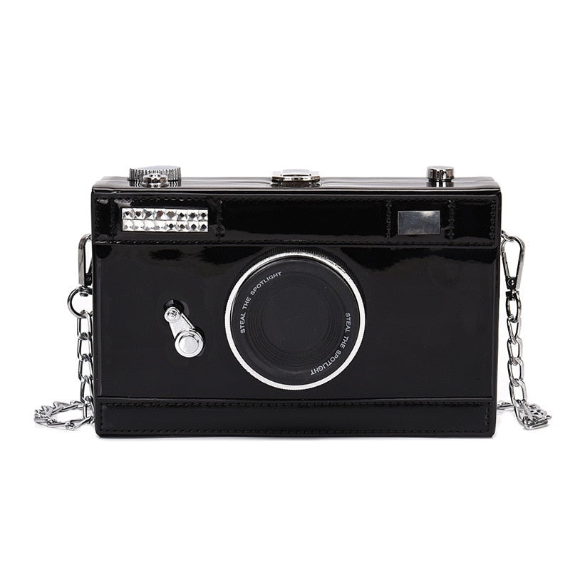 Fashion Camera Shape Clutch Shoulder Bag for Women 2019 luxury handbags Personalized Design Ladies Casual Messenger Bag Purse