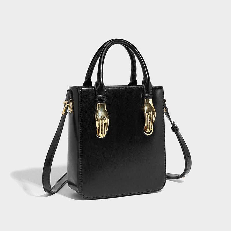 High end and niche designer, high-quality hand-held crossbody small square bag