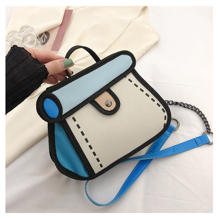New Two-Dimensional Cartoon Chain Bag Cake Bag Messenger Bag Cos Matching Bag Shoulder Bag