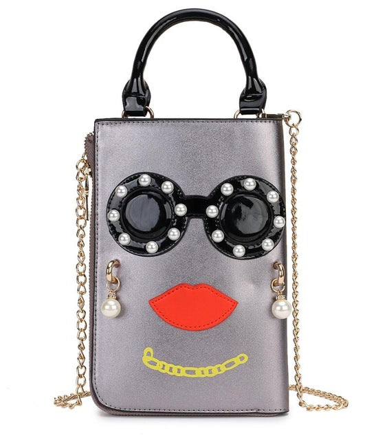 Woman Fashion Pattern Earrings Decorated Female Totes Ladies Shoulder Bag