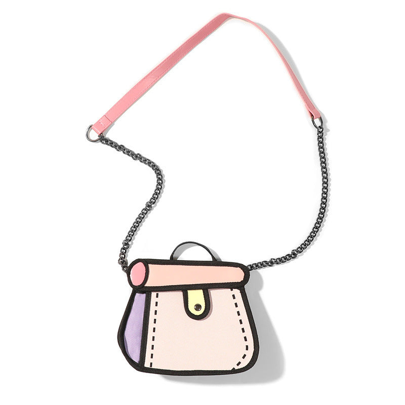 New Two-Dimensional Cartoon Chain Bag Cake Bag Messenger Bag Cos Matching Bag Shoulder Bag