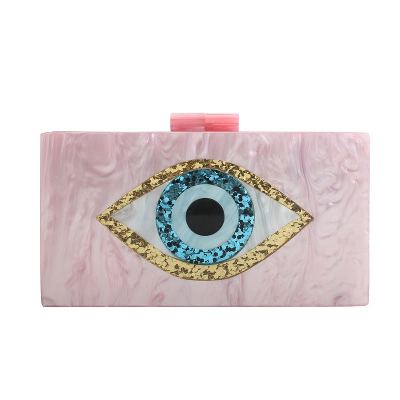 Eyes Evening Bag Clutch Lux