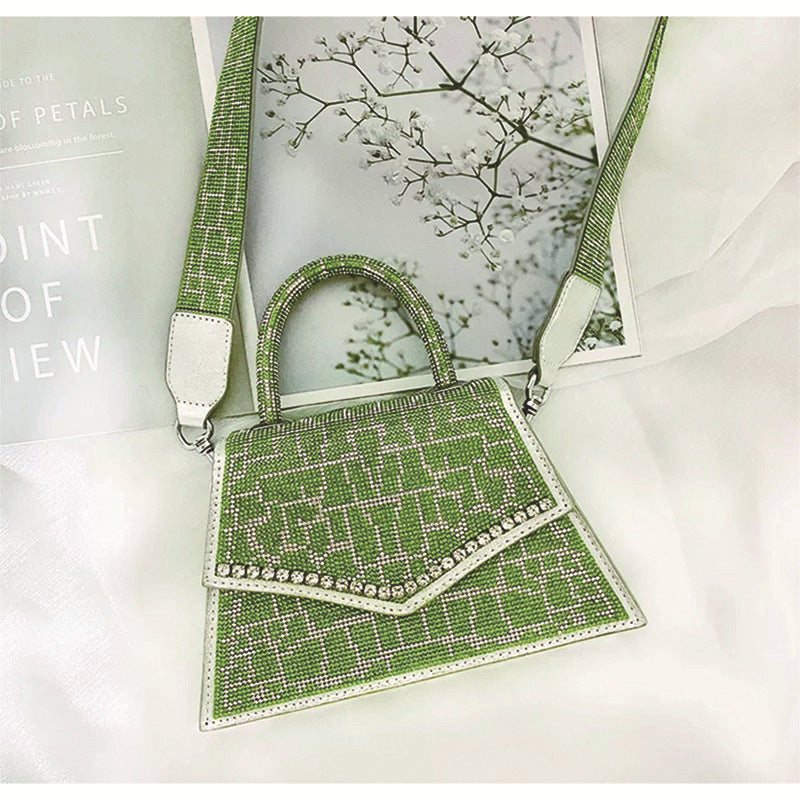 Messenger Diamond Bag Crocodile Pattern