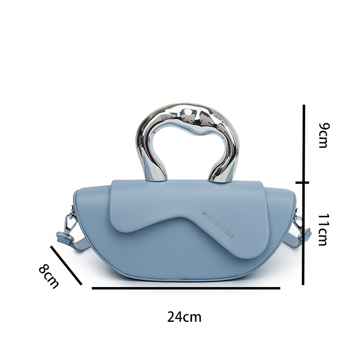 French niche commuting letter armpit bag